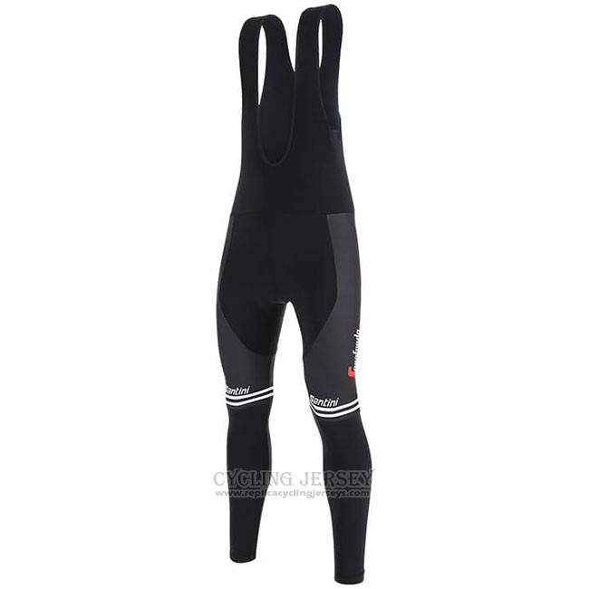 2019 Cycling Jersey Trek Segafredo Black Long Sleeve and Bib Tight